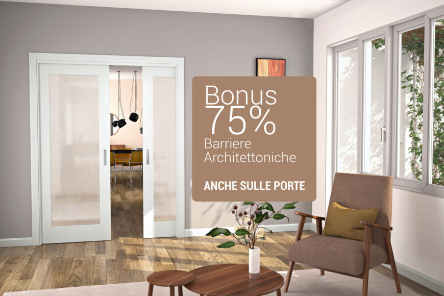 Bonus 75 % barriere architettoniche anche sulle porte: ecco come